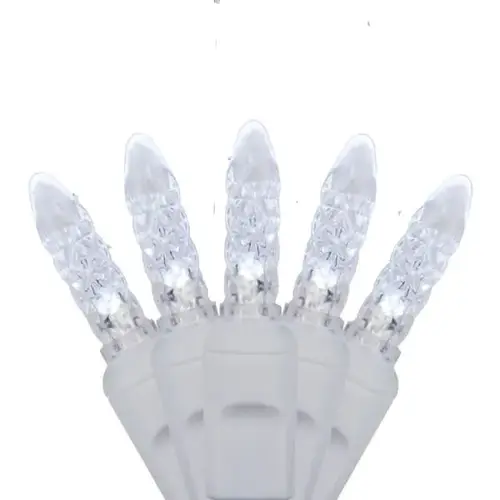 70 M5 LED Icicle Lights On White Wire, Cool White, 7 ft 70 M5 LED Icicle Lights On White Wire, Cool White, 7 ft
