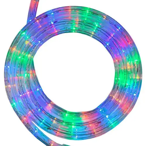 LED Rope Light, 2 Wire 1/2", 120 Volt, Multicolor, 18 ft LED Rope Light, 2 Wire 1/2", 120 Volt, Multicolor, 18 ft