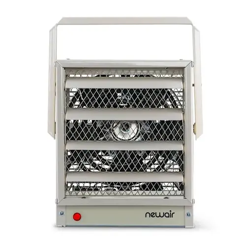 Hardwired Electric Garage Heater - Ceiling Mounted, Adjustable Louvers Hardwired Electric Garage Heater - Ceiling Mounted, Adjustable Louvers