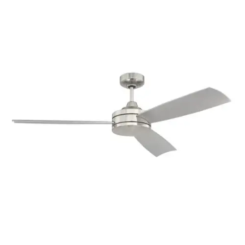 Neighborhood Inspo 54 In Indoor Ceiling Fan W/ Hard Wired Wall Control (Polished Nickel)