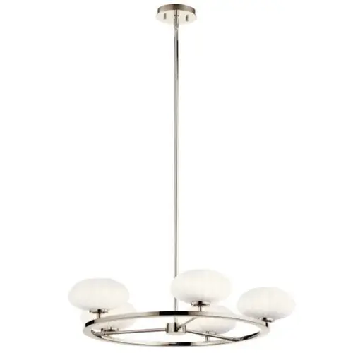 Pim 5-Light Indoor Chandelier (Polished Nickel) Pim 5-Light Indoor Chandelier (Polished Nickel)