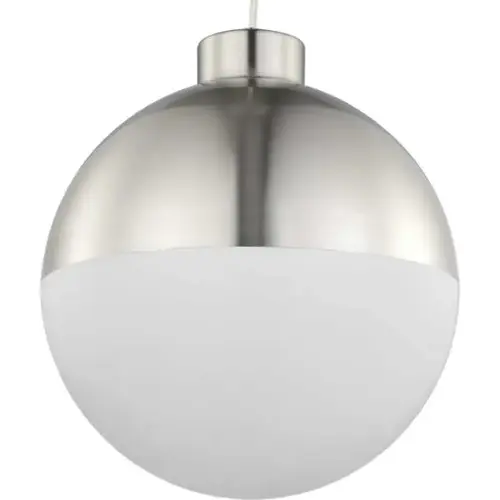 Globe Led 12 In. 1-Light Pendant Fixture (Brushed Nickel) Globe Led 12 In. 1-Light Pendant Fixture (Brushed Nickel)
