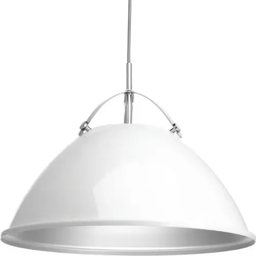 Tre 20 In. 1-Light Pendant Fixture (White) Tre 20 In. 1-Light Pendant Fixture (White)