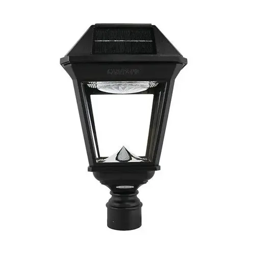 Imperial Iii Solar Lamp Post - Single Lamp - Black Imperial Iii Solar Lamp Post - Single Lamp - Black