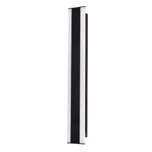 Rhea 36" LED Outdoor Sconce With Battery Back-Up, Adjustable Cct, Black