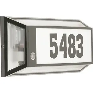 Address-O-Lite 54833-BLKHD 16.5 X 7 X 4 In. LED Outdoor Wall Sconce