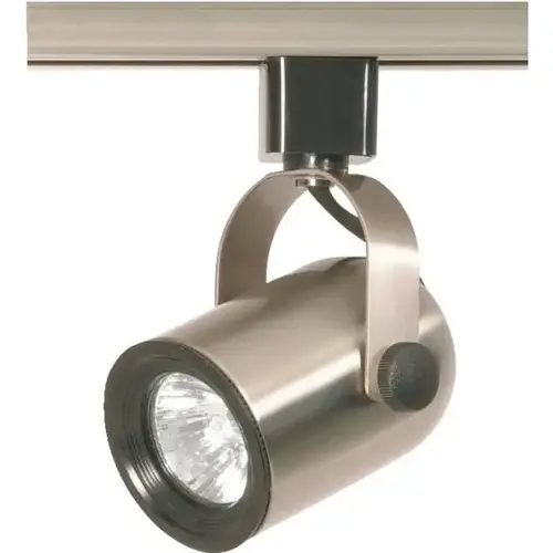 Nuvo Brushed Nickel One-Light Mr16 120v Round Back Track Head Nuvo Brushed Nickel One-Light Mr16 120v Round Back Track Head