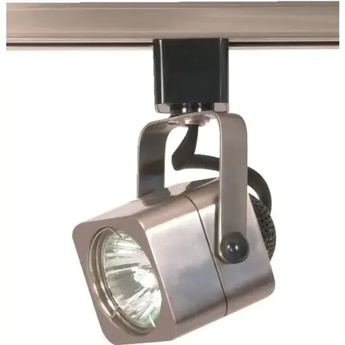 Nuvo Brushed Nickel One-Light Mr16 120v Square Track Head Nuvo Brushed Nickel One-Light Mr16 120v Square Track Head