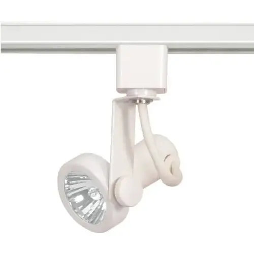 Nuvo White One-Light Mr16 120v Gimbal Ring Track Head Nuvo White One-Light Mr16 120v Gimbal Ring Track Head