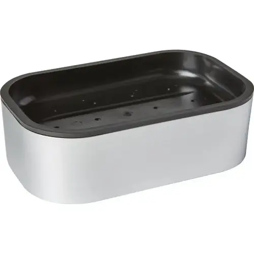 Contempo Brushed Silver Soap Dish Contempo Brushed Silver Soap Dish