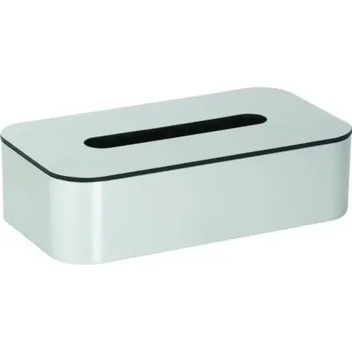 Contempo Brushed Chrome Flat Tissue Box Contempo Brushed Chrome Flat Tissue Box