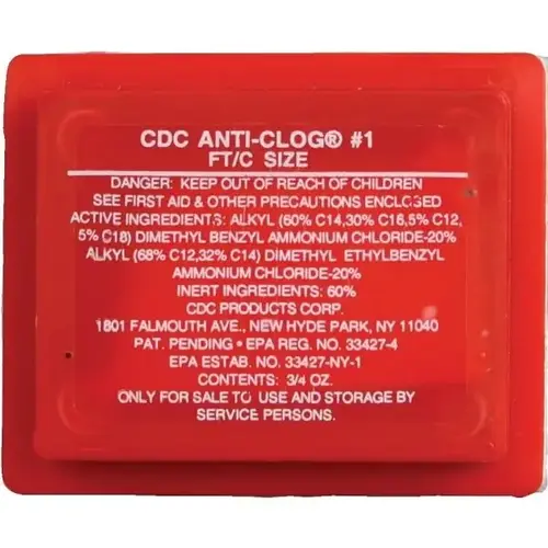 Cdc Anti-Clog #1, 3/4 Oz Cdc Anti-Clog #1, 3/4 Oz