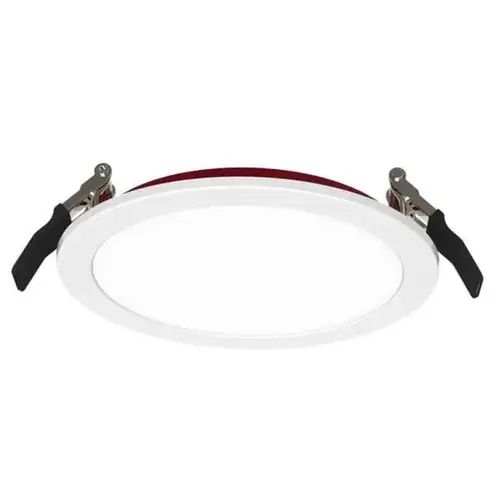 Fire Rated Slim Downlight, Smooth Trim, Select Cct, 15 Watt, 6", White