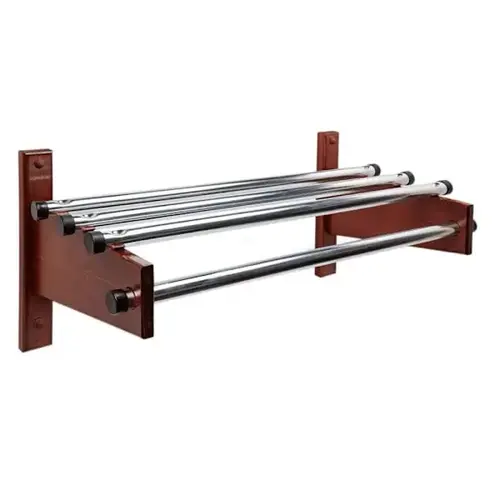 Tde Series Wood Coat Rack Metal Top Bars, 1" Hanging Rod 60" Tde Series Wood Coat Rack Metal Top Bars, 1" Hanging Rod 60"