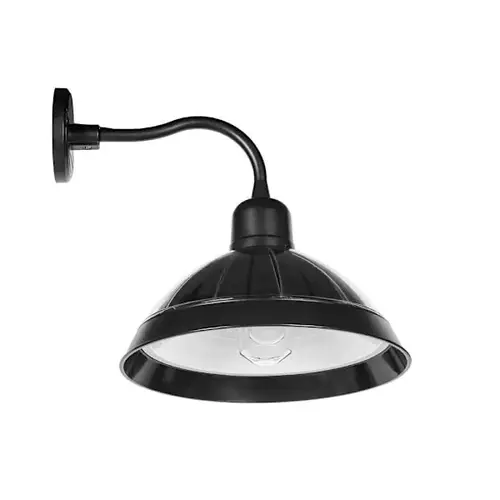 Cottage LED Solar Barn Light, Warm White, Black Cottage LED Solar Barn Light, Warm White, Black