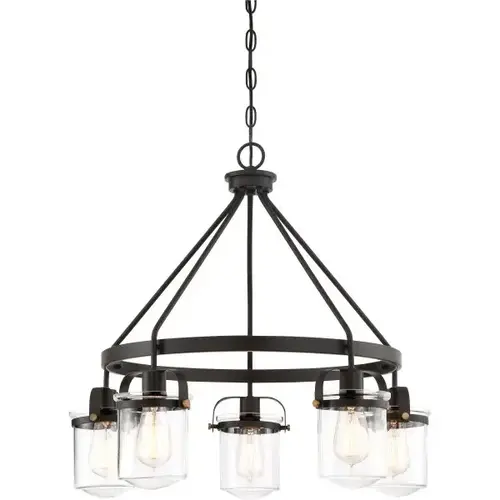 Jaxon 5-Light Indoor Chandelier (Glass) Jaxon 5-Light Indoor Chandelier (Glass)