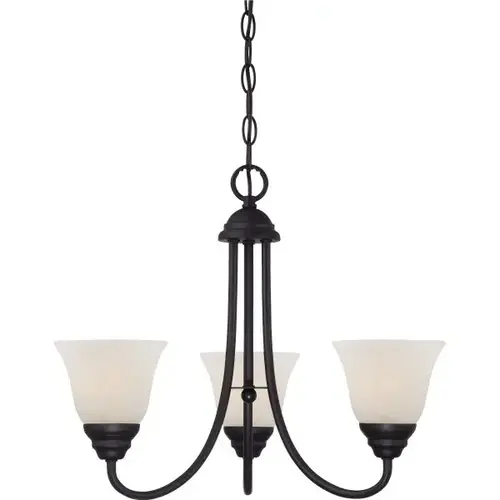 Kendall 3-Light Hanging Indoor Chandelier (Oil-Rubbed Bronze) (Glass) Kendall 3-Light Hanging Indoor Chandelier (Oil-Rubbed Bronze) (Glass)