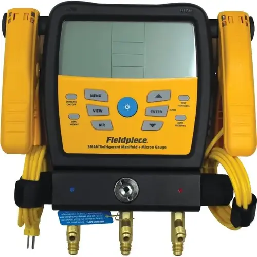 Digital Sman Refrigerant Manifold 3-Port With Micron Gauge Digital Sman Refrigerant Manifold 3-Port With Micron Gauge