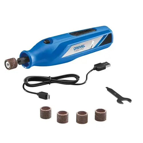 Dremel Cordless Rotary Tool Kit, Battery Included, 4 V, 2 Ah, 1/8 in Chuck, Keyed Chuck, 12,000 rpm Speed Dremel Cordless Rotary Tool Kit, Battery Included, 4 V, 2 Ah, 1/8 in Chuck, Keyed Chuck, 12,000 rpm Speed
