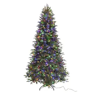 Hometown Holidays W14L0946 Hometown Holidays Pre-Lit Christmas Tree, 7.5 ft H
