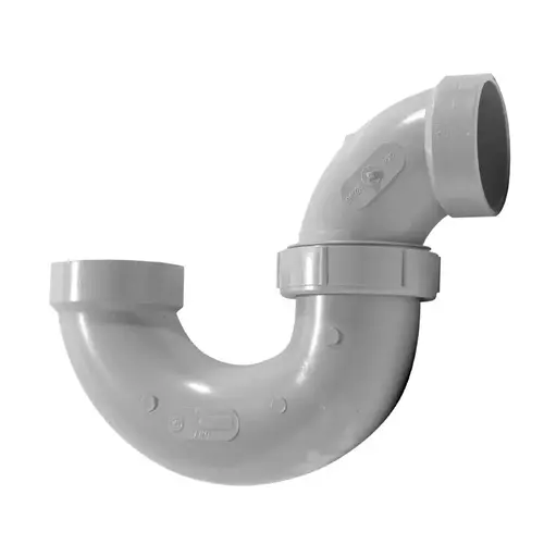Homerite System 15 Series DWV P-Trap Union, 2 in, Hub x Hub, PVC, Gray Homerite System 15 Series DWV P-Trap Union, 2 in, Hub x Hub, PVC, Gray