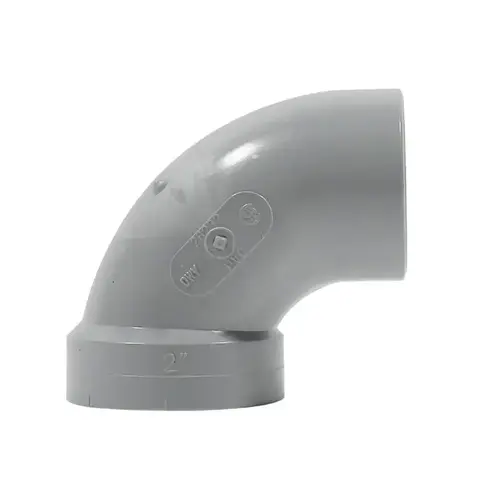 Homerite System 15 Series Elbow, 2 in, Spigot x Hub, 90 deg Angle, PVC, Gray Homerite System 15 Series Elbow, 2 in, Spigot x Hub, 90 deg Angle, PVC, Gray
