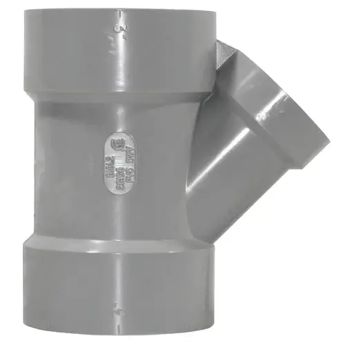Homerite System 15 Series Wye, 3 x 2 in, Hub, PVC, Gray Homerite System 15 Series Wye, 3 x 2 in, Hub, PVC, Gray