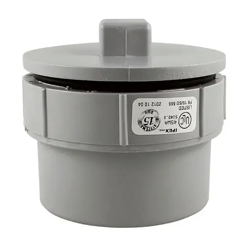 Homerite System 15 Series DWV Line Cleanout, 3 in, Spigot x Gasket, PVC, Gray, SCH 40 Schedule Homerite System 15 Series DWV Line Cleanout, 3 in, Spigot x Gasket, PVC, Gray, SCH 40 Schedule