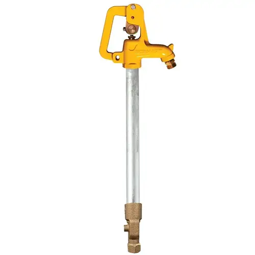Boshart Yard Hydrant, 57 in OAL, 3/4 in Inlet, FPT Inlet, 3/4 in Outlet, GHT Outlet, 52 gpm, 125 psi Pressure Boshart Yard Hydrant, 57 in OAL, 3/4 in Inlet, FPT Inlet, 3/4 in Outlet, GHT Outlet, 52 gpm, 125 psi Pressure
