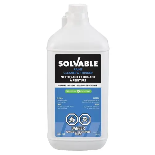 Solvable 53-231V Paint Cleaner and Thinner, Liquid, 946 mL - pack of 6 Solvable 53-231V Paint Cleaner and Thinner, Liquid, 946 mL - pack of 6