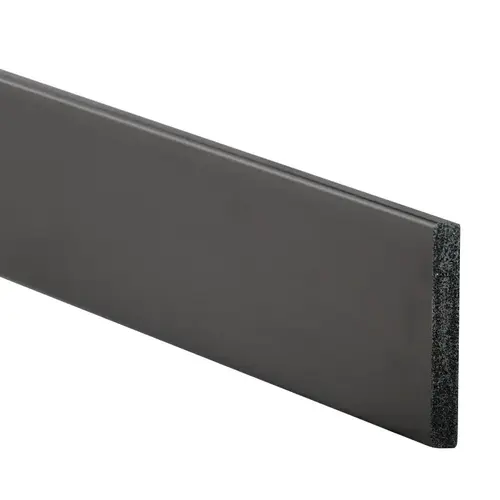 Inteplast Group Baseboard Moulding, 8 ft L, 3 in W, 1/2 in Thick, Square Edge Profile, Polystyrene, Black - pack of 12 Inteplast Group Baseboard Moulding, 8 ft L, 3 in W, 1/2 in Thick, Square Edge Profile, Polystyrene, Black - pack of 12