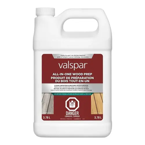 Valspar All-In-One Wood Prep, Liquid, 1 gal - pack of 4