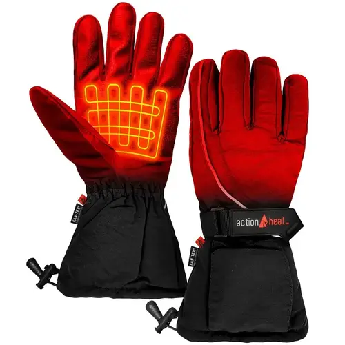 ActionHeat AH-GV-AA-01-W Battery Heated Gloves, Women's, One-Size, Polyester, Black - pack of 3