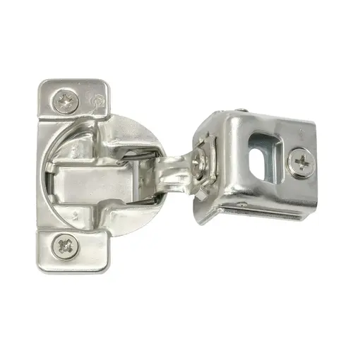 Self-Close Side Mount Cabinet Hinge 1-5/8" Silver Finish