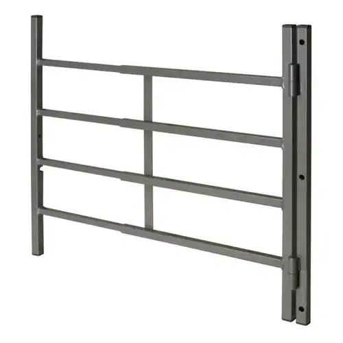 31 in. to 54 in. W x 21 in. H Painted Carbon Steel Hinged 4-Bar Window Guard, Black 31 in. to 54 in. W x 21 in. H Painted Carbon Steel Hinged 4-Bar Window Guard, Black
