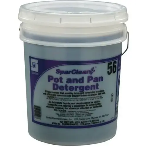 SparClean Pot and Pan Detergent 56 Pleasant Scent Manual 5 GAL Alkaline Liquid Purple SparClean Pot and Pan Detergent 56 Pleasant Scent Manual 5 GAL Alkaline Liquid Purple