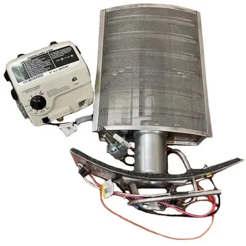 16 in. Ultra Lo Nox Burner Assembly Silver Metallic