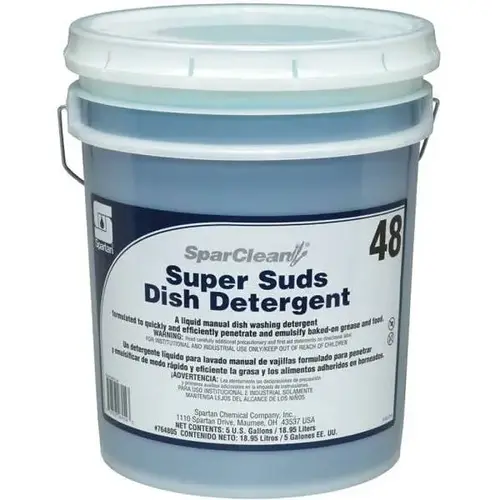 SparClean Super Suds 48 Clean Scent Manual Dish Detergent 5 GAL Neutral Blue SparClean Super Suds 48 Clean Scent Manual Dish Detergent 5 GAL Neutral Blue