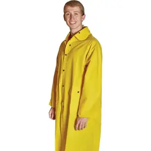 River City 200CX3 Rainwear 49" Raincoat, 3x-Large, .35mm Pvc, Welded Seams, Yellow