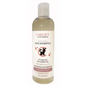 Carlies Ultra Premium Shampoo 122 Carlies Ultra Premium Puppy Tearless Shampoo, Lavender Scent For Dogs 16 Ounce