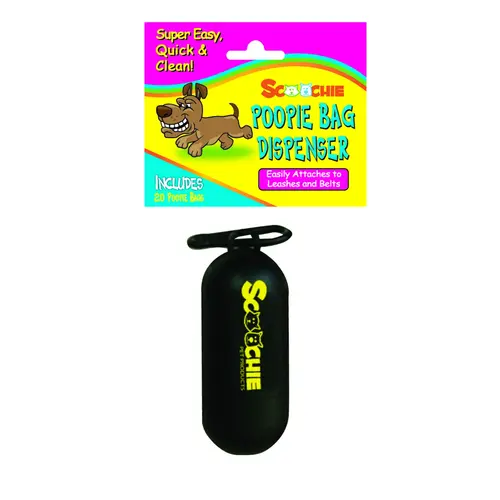 Scoochie Poop Dispenser With Refill Roll Bag Carded