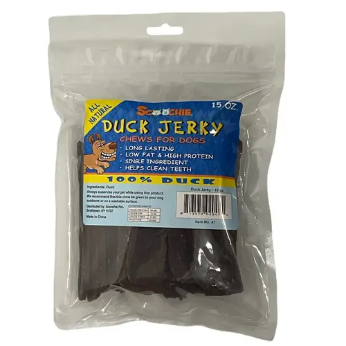 15 Ounce Duck Jerky in Peggable Bag 15 Ounce Duck Jerky in Peggable Bag