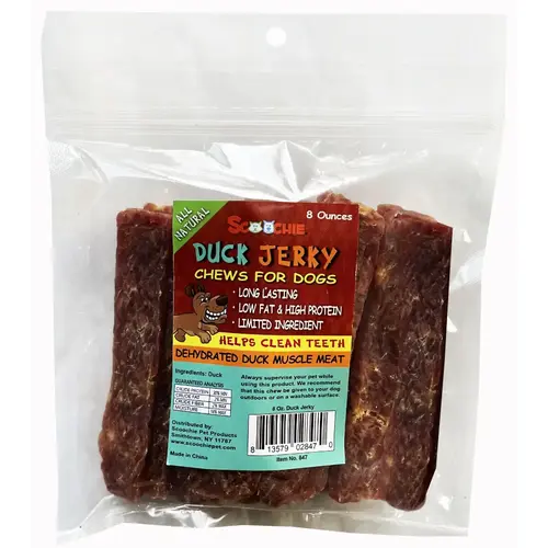8 Ounce Duck Jerky in Pegable Bag