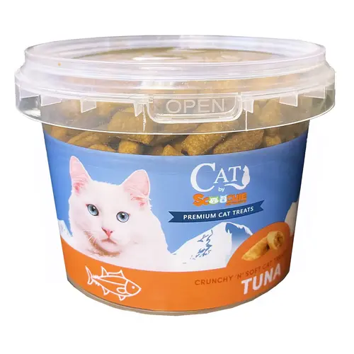 Cat by Scoochie Tuna Filled Cat Treats 8.8 Ounce Tub