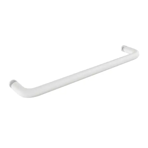Standard Tubular Shower Towel Bar Single Mount Without Washers 18" Center To Center 18-3/4" Length White Finish