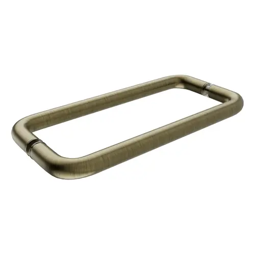 Standard Tubular Shower Towel Bar Back to Back Mount Without Washers 12" Center To Center Antique Brass Finish Standard Tubular Shower Towel Bar Back to Back Mount Without Washers 12" Center To Center Antique Brass Finish