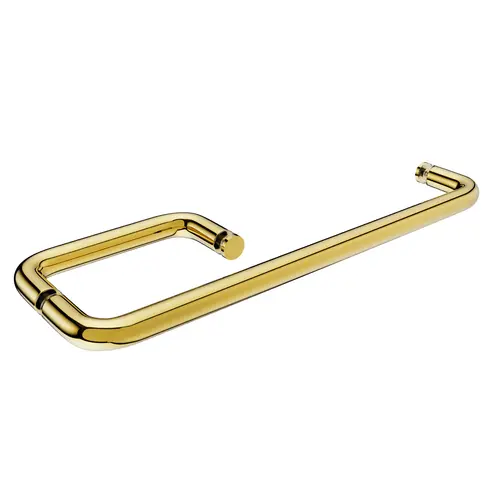 Shower Door Towel Bar And Handle Combo No Washers 18" Towel Bar Center To Center 18-3/4" Length Polished Brass Finish Shower Door Towel Bar And Handle Combo No Washers 18" Towel Bar Center To Center 18-3/4" Length Polished Brass Finish