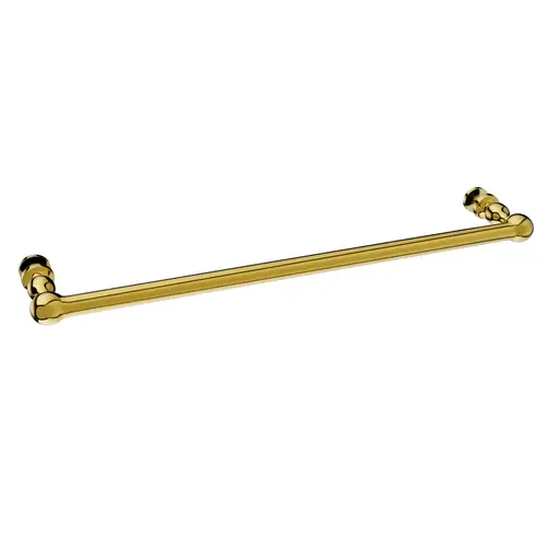 Single Mount Towel Bar 30" Center To Center 31" Length Polished Brass Finish