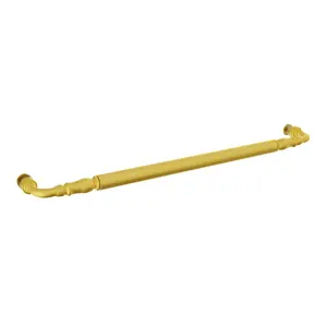 Brixwell TBT-24SM-SB Towel Bar Single Mount 24" Center To Center 25" Length Satin Brass Finish