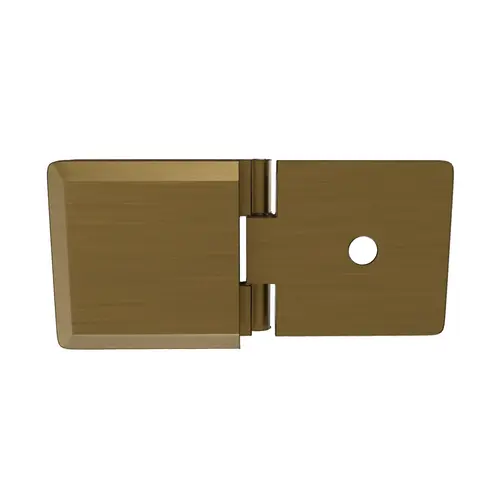 Adjustable Beveled Wall Mount Glass Clip 3/8" and 1/2" Glass Thickness Brushed Bronze Finish Adjustable Beveled Wall Mount Glass Clip 3/8" and 1/2" Glass Thickness Brushed Bronze Finish